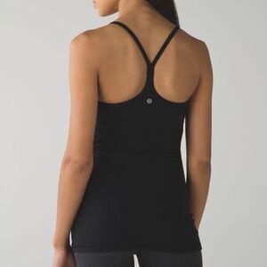 Lululemon Power Y Tank Black-EUC